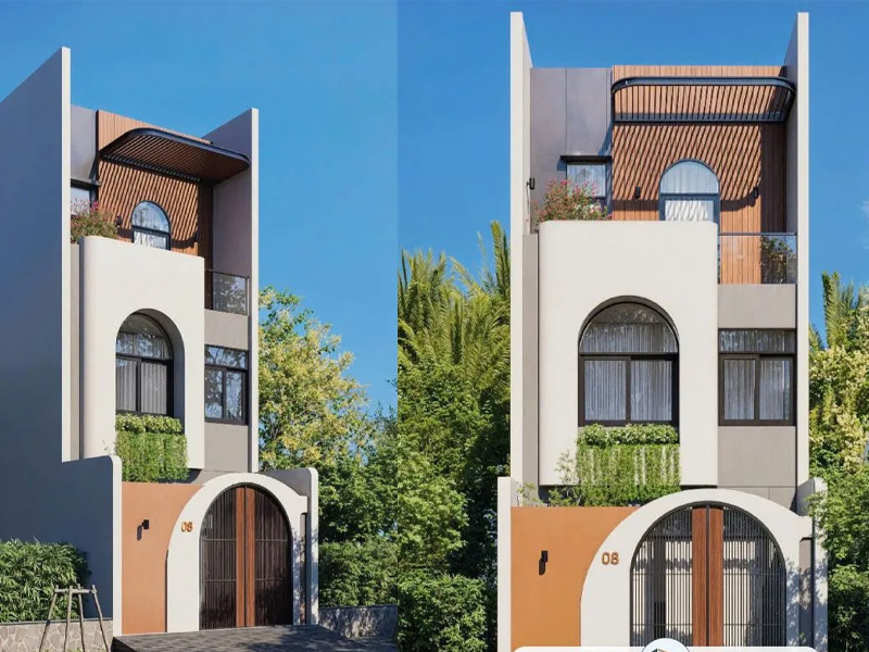 xây nhà phố tại long an